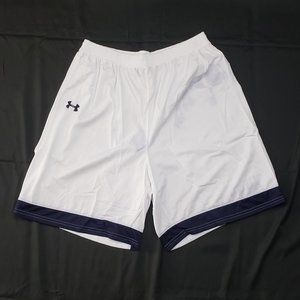 Under Armour Men’s White and Black Performance Mesh Shorts No liner XL NWOT